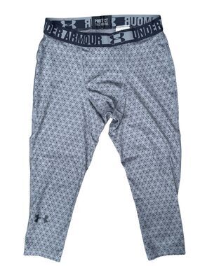 Under Armour Heat Gear Grey Black Compression Pants Leggings size Medium